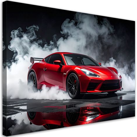 Quadro su tela, Auto sportiva rossa, 60x40 (1/5)