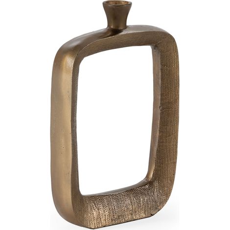 Jarron 26X6X40 Metal Dorado Antique (1/3)