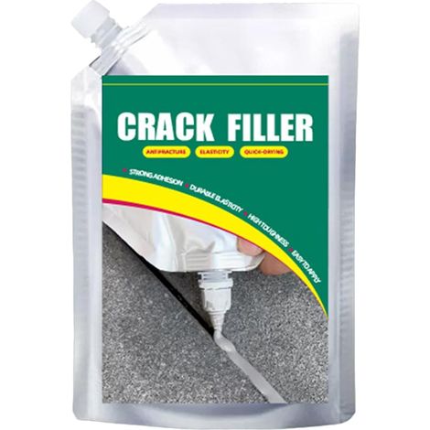 Concrete Filler, Repair Patch, 500ml Quick-Drying Strong Adhesive Concrete Crack Fixing, Leak Prevention Bonding Solution For Kitchen Garage Floors Corners Wall Surfaces, 8.66 Inch (1/5)