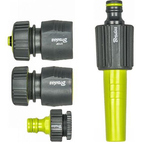 Bradas 4-teiliges Schlauchsprinkler-Set 1/2" Schnellkupplung Kalkleitung weich 4253 (1/5)