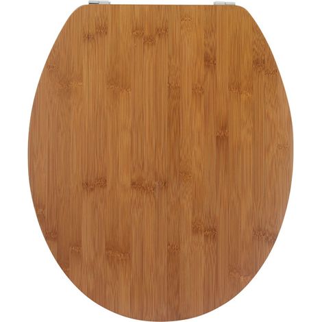 Wirquin – Abattant wc en bambou naturel – Charnières inox 304 anti-corrosion – Durabilité testée 20 000 cycles – Pour cuvettes standards (1/5)