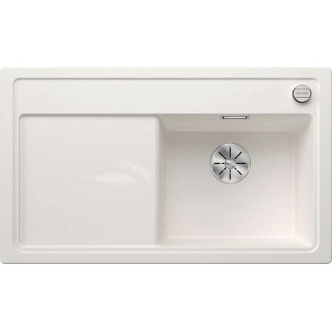 Blanco Zenar 45 - Silgranitspüle, 86x51 cm, mit Ablaufbedienung, InFino, weiß 523788