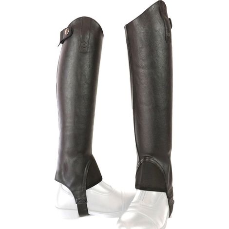 S, NERO: Ghette per equitazione unisex modello Riding in eco pelle