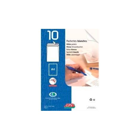 Enveloppes et pochettes - GPV - 162 x 229mm - Blanc - Paquet de 10