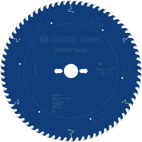 Bosch Wood Circular Saw Blade 300 x 3.2/2.2 x 30 mm T72 2608902183 (1/5)
