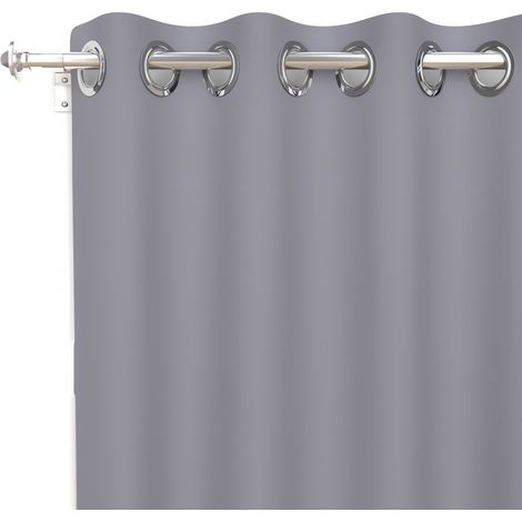 Soleil D Ocre – Rideau occultant infroissable 135x250 cm – 100% polyester – 8 oeillets inox anti-rouilles – Entretien facile, lavable en machine 30°C