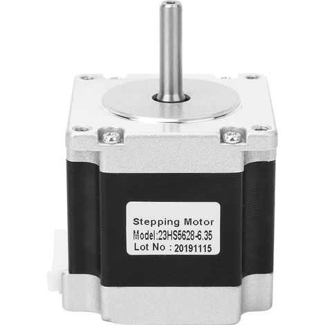 Moteur pas à pas NEMA 23 pour imprimante 3D, câble 4 broches, modèle 23HS5628, axe 6,35mm/8mm, diamètre 6,35mm (1/5)