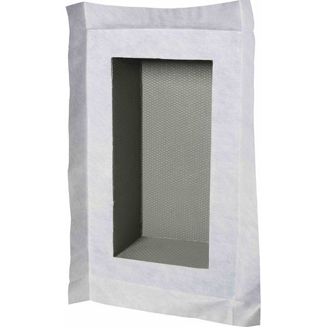 U-Tile – Niche de douche à carreler 40 x 20 cm – 15 cm de profondeur – Étanchéité intégrée – Prêt à carreler – Résistant et léger