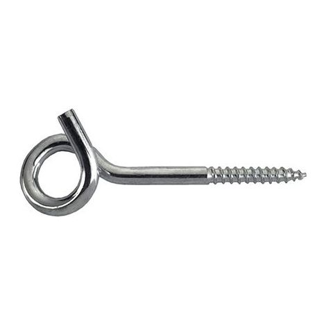 Gancio con anello filetto per legno 8,8 x 120 - 1 kg.