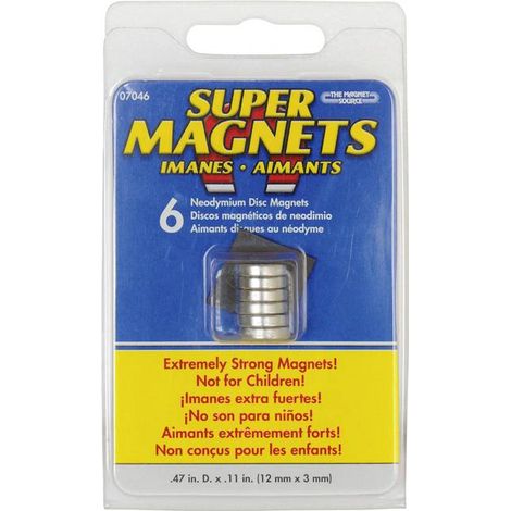Blanko Aimant (Ø x H) 12 mm x 3 mm rond acier inoxydable 6 pc(s) 205017 V581363 (1/2)