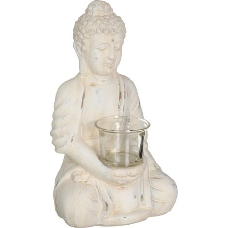 Porte Bougie en terre cuite Bouddha (1/3)