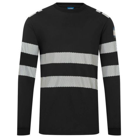 Camiseta de manga larga de punto FR Modaflame PW3 PORTWEST FR732 XL Negro (1/2)