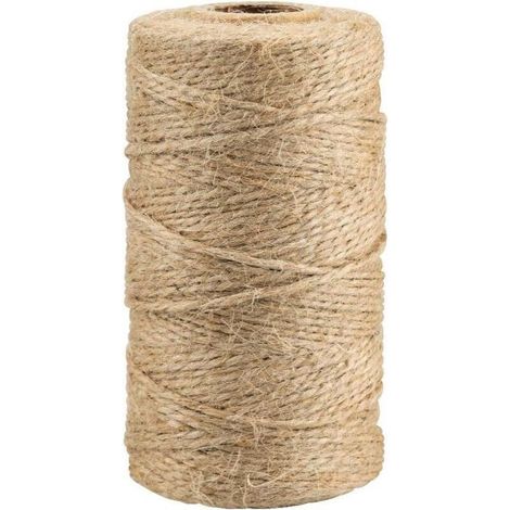 100M Ficelle Jute Ficelles De Jardinage Corde Naturelles Fil De Jute Corde Fine Pour Jardiage Décoration De Mariage,Arts Créatifs Diy L'Emballage Cadeau