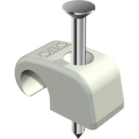 OBO Bettermann Vertr Haft-Clip m.Nagel 4-7mm L18 PP lgr 2025 18 100 Stk (1/2)