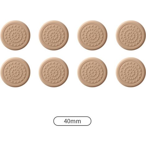 Protecteurs de pieds de chaise en silicone à découper (8 pièces) - Antidérapants, Épais, Réduction du bruit, Multicolore, 4cm x 4cm (1/5)