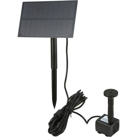 Pompe de fontaine solaire 5.5V 1.5W, panneau en silicium polycristallin, bain d'oiseaux. (1/5)
