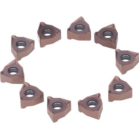 Plaquettes de tournage carbure 10 pièces outils coupe bois CNC tour revêtues WNMU080608EN-GH (1/5)