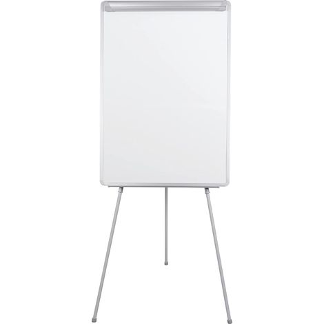 Bi-Office Lavagna Portablocco Non Magnetico, Cavalletto Treppiedi Easy, Cornice in Grigio, Dimensioni Pannello A1 600 x 850 mm (1/5)