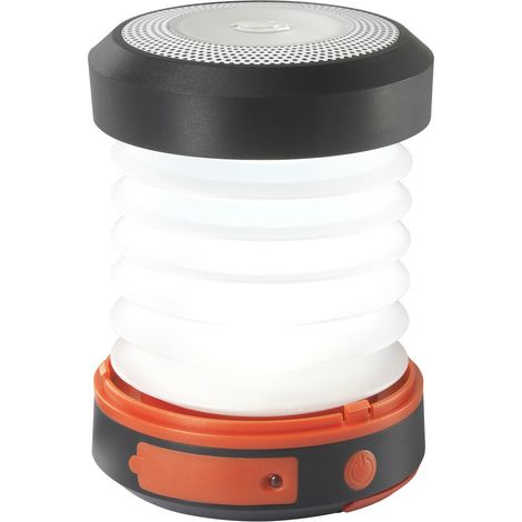 SP-SB-6038 Lanterne de camping CEE G (A - G) 120 lm solaire 138 g noir/rouge (1/5)