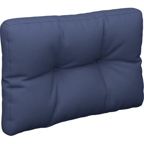 Coussin de palette bleu marine 50x40x12 cm tissu (1/5)