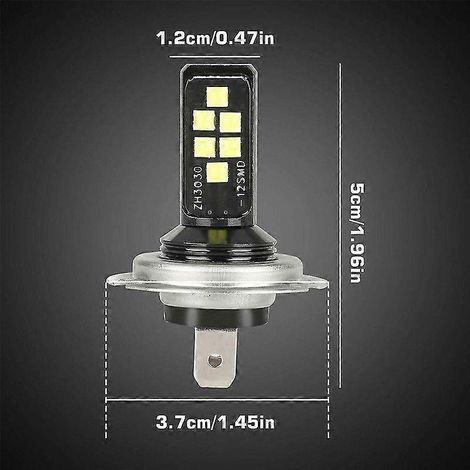 Kit d'ampoules LED H7/H4 pour phares de voiture (feux de croisement/route) 60 W, 52 000 lm, 6 000 K (1/5)