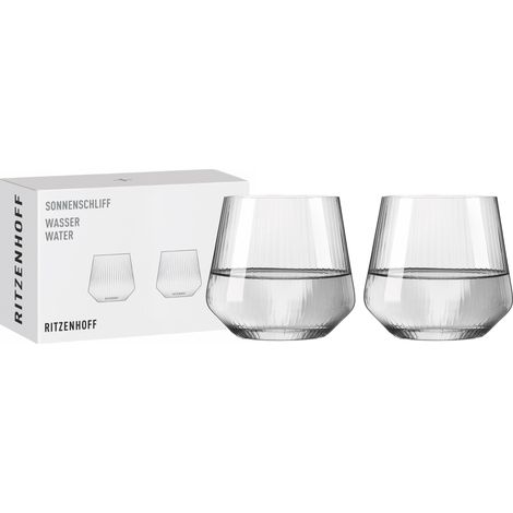 Lot de 2 verres à eau - 400 ml - Fabriqué en Allemagne (1/5)