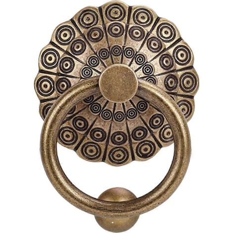 Heurtoir de porte, poignée de porte style rétro en laiton, quincaillerie de porte, poignée de portail, poignée de clôture, compatible avec garage, maison en bois, abri de jardin, ferme (1/5)