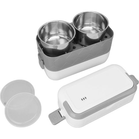 Boîte à lunch électrique portable, intérieur en acier inoxydable, étanche, réchauffable pour bureau, voyage, dortoir, prise UE 220V (1/5)