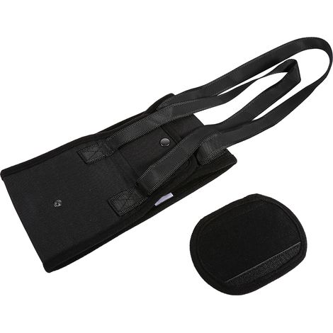 GARRYFIZH Harnais de réadaptation pour chien noir avec poignée pour aide canine (L)