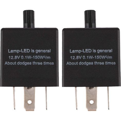 2Pcs LED Clignotant Relais 3 Broches CF13 JL-02 EP34 Voiture Clignotant Relais Clignotant réglable Clignotant Relais (1/5)