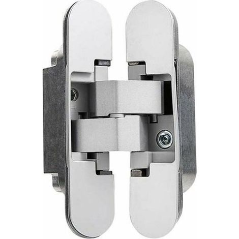 Bardusch - Charnire invisible pour portes Lot de 2 charnires invisibles pour portes lourdes charge de 35 kg ouverture de 180 zamak (1/4)