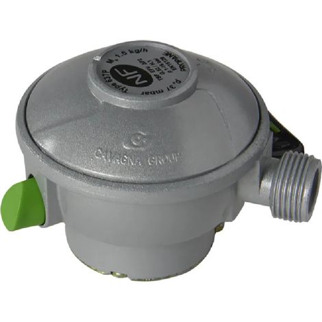 Propan-Gas-Druckminderer Quick-on-Anschluss , Durchmesser 20 mm, 20x150, 1,5kg/h, 37mbar