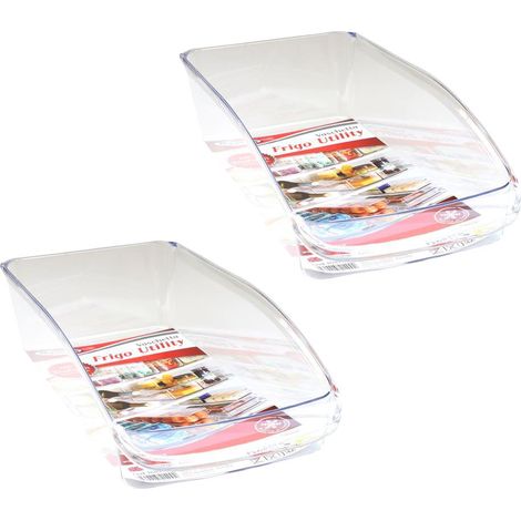 KIT SET 2 PZ MAURY'S VASCHETTA CONTENITORE PER FRIGORIFERO 32 X 15 X H8 CM (1/5)