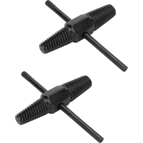 Extracteur de filetage en deux parties avec dents fines à double extrémité pour tuyaux d'eau G1/2 pouce et G3/4 pouce (1/5)