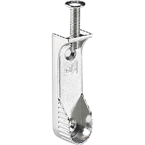 Naissance cannelée - Hauteur : 63 mm - Epaisseur tablette : 19 mm - Décor : Nickelé - Matériau : Zamac - Pour : Tube de 30 x 15 mm - Entraxe : 42 mm - ITAR (1/2)
