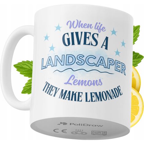 Lustige Tasse für Landschaftsgärtner – Kaffee- oder Teetasse mit witzigem Textdesign – ideal für Geburtstage, Namenstage, Feiertage und besondere Anlässe. Hochwertige Tasse für Zuhause, Büro und Arbei