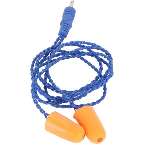 Écouteurs Radio Mousse Professionnels Isolation Phonique Léger Prise Mono 1/8 Pouce Casque pour Course 63cm (1/5)