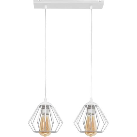 Helam AGAT Plafonnier Barre Droite Blanc 40cm