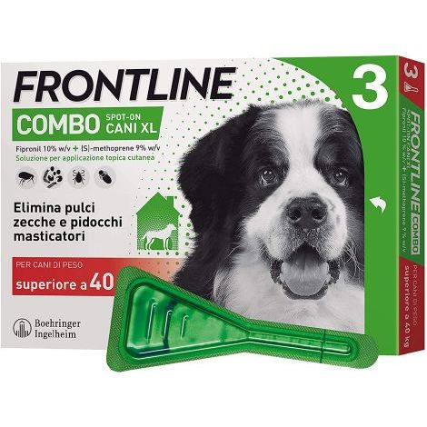 ANTIPARASSITARIO 'FRONTLINE COMBO' cani 40/60 kg - 3 pipette ml 4,02