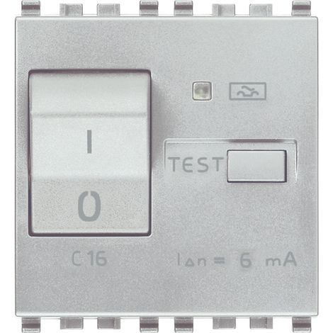 VIMAR - 20411.16.6.N Interruttore MT Diff. 1P+N C16 6mA Next