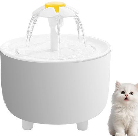 Kattenfontein voor katten, 1,5 l kattendrinkfontein, stil, drinkfontein voor katten, automatisch, waterfontein voor katten met filters, waterreservoir voor dagelijks gebruik met huisdieren (1/5)