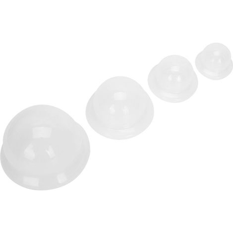 Ensemble de 4 ventouses professionnelles en silicone pour la thérapie par ventouses, avec ventouses épaisses pour soulager la douleur (1/5)