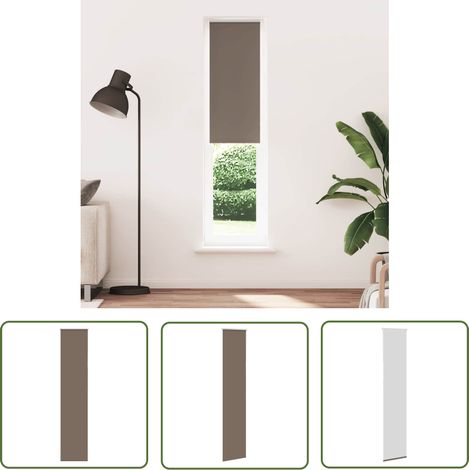 vidaXL Store enrouleur occultant café 40x230cm largeur du tissu 35,7cm (1/5)