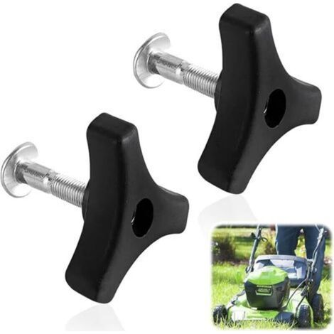4 Pcs Lawn Mower Handle Bolts, Universal Lawn Mower Handle Nuts and Bolts, Lawn Mower Accessories, Replacement Parts for Lawn Mowers (4) (1/5)