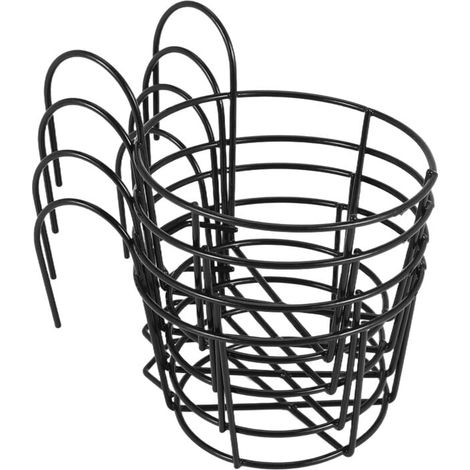 4 PièCes Garde-Corps Suspendus JardinièRes Porte-Pots de Fleurs Plante Fer Supports ClôTure MéTal en Pot Support Monté Balcon Paniers (1/4)