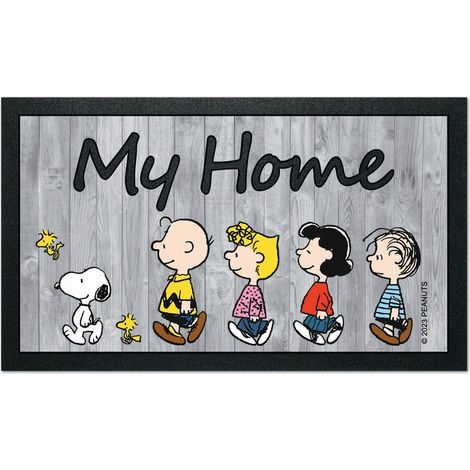 Snoopy-Familien-Teppich 40x68cm - Euroflock Division