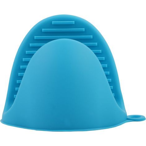 Gants de four en silicone épais, paire résistante à la chaleur et antidérapante pour cuisson et pâtisserie (noir) (1/5)