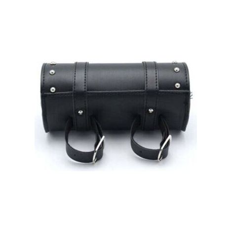 Sacoches Cavalières pour Motos,Sac à Outils en Cuir Moto,Universelle Sacoches Cavalières pour Moto,Cuir Noir Trousse Outils Moto,avec 2 Sangles De Fixation, s'adapte à La Plupart des Motos (1/5)