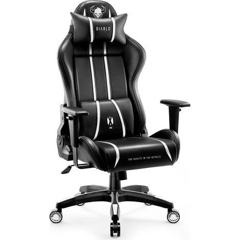 Gaming Stuhl Diablo X-One 2.0 Normal Size: Schwarz-Weiß