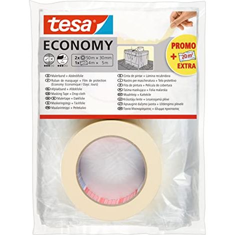 tesa Economy 55421-00000-05 Nastro di mascheratura per pittura Bianco 1 KIT (1/4)